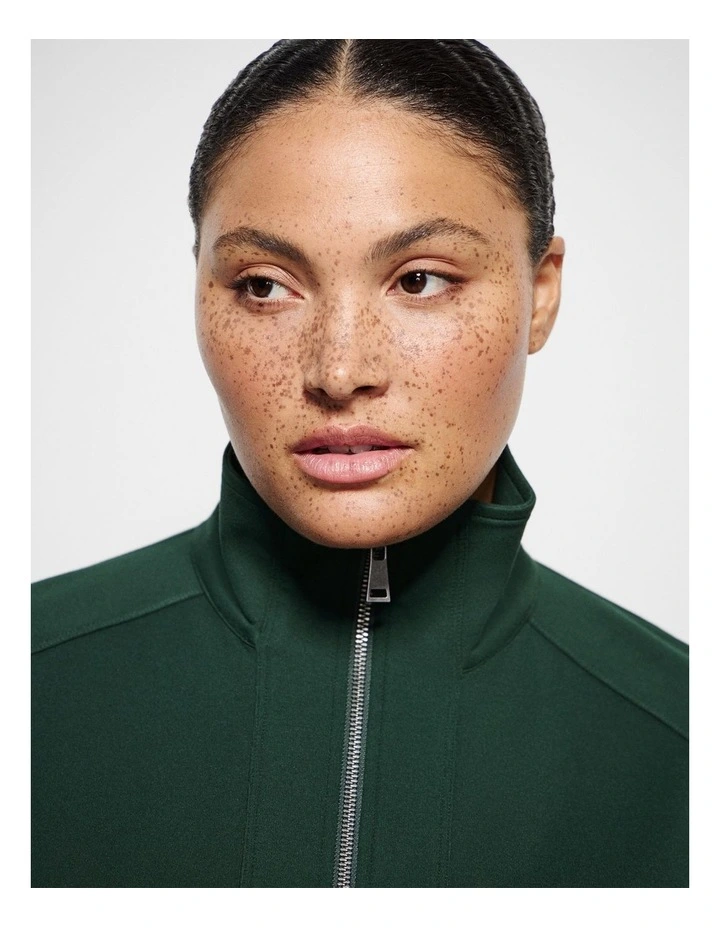 Claire Bomber Jacket in Forest Green image 2