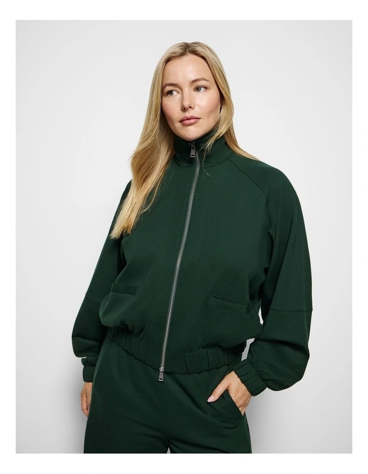 Claire Bomber Jacket in Forest Green image 5