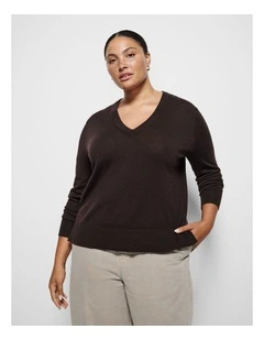 Rylee Knit Jumper in Bitter Chocolate