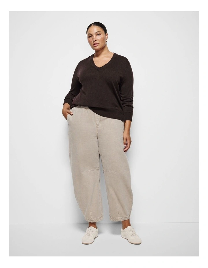 Rylee Knit Jumper in Bitter Chocolate image 4