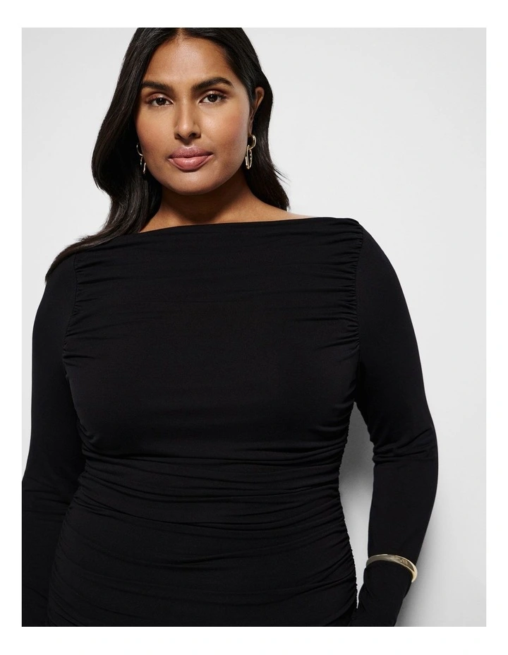 Monique Dress in Black image 2