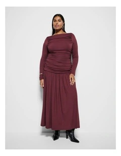 Monique Dress in Port