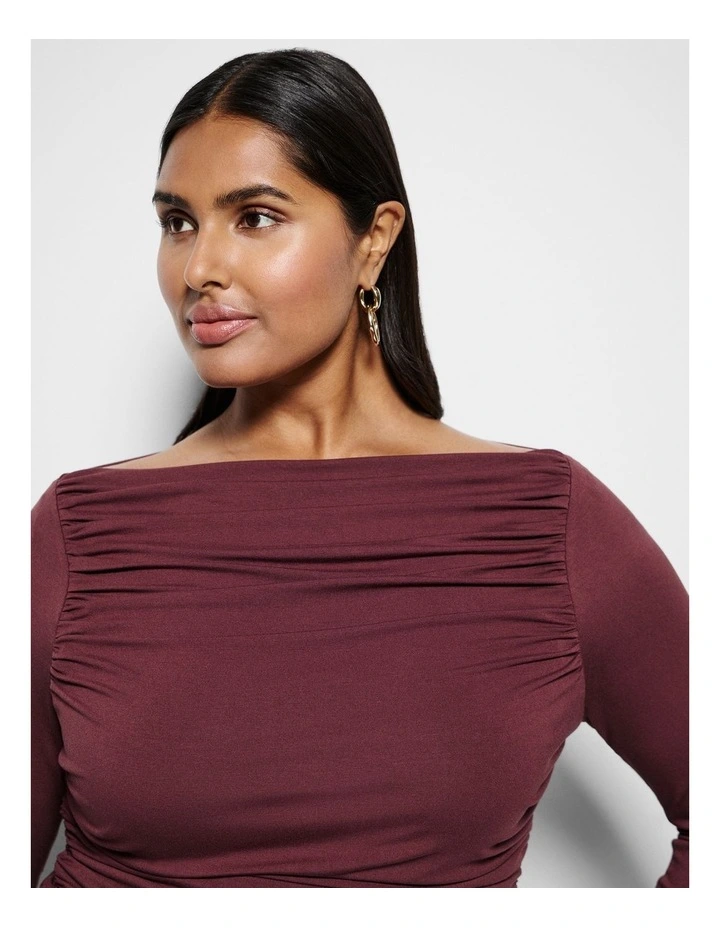 Monique Dress in Port image 2