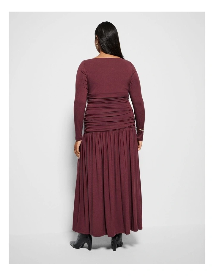 Monique Dress in Port image 3