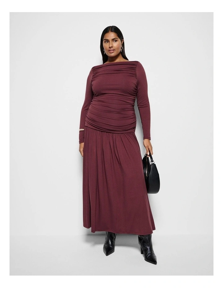 Monique Dress in Port image 4