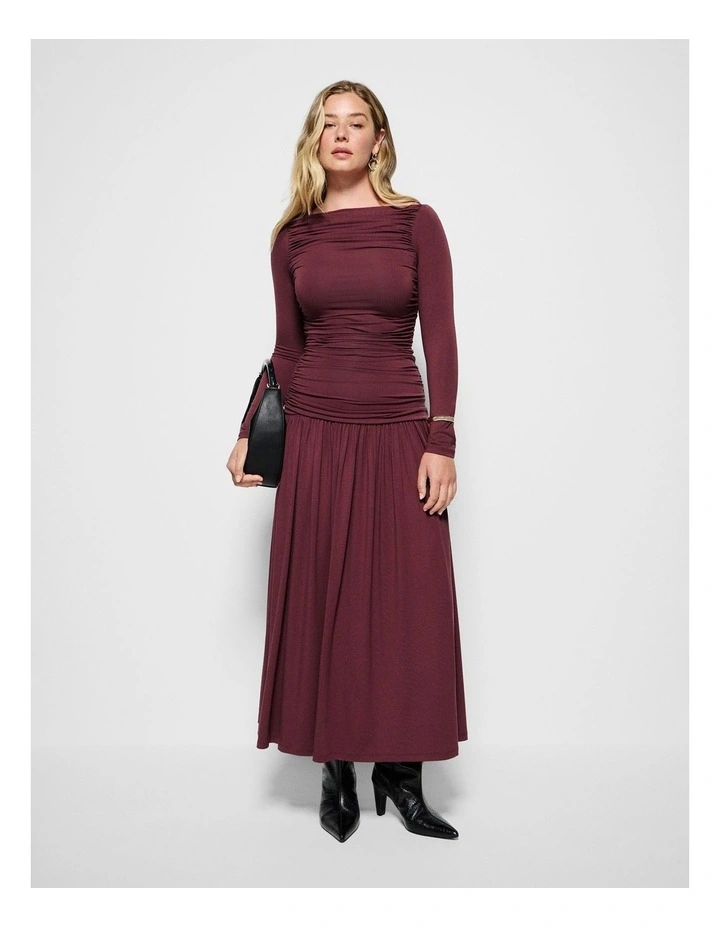 Monique Dress in Port image 7
