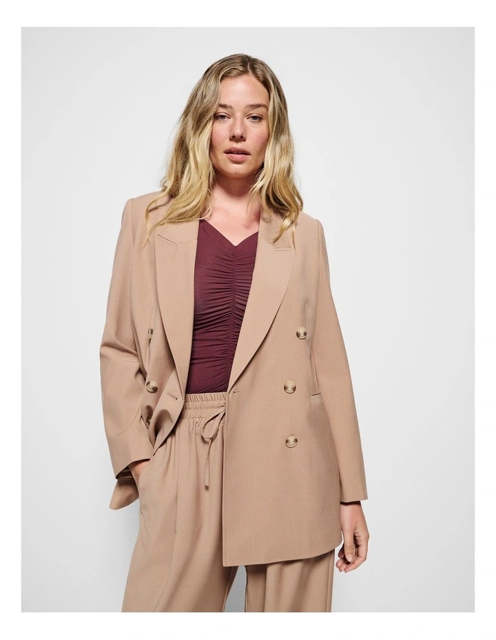 Addison Blazer in Macadamia image 5