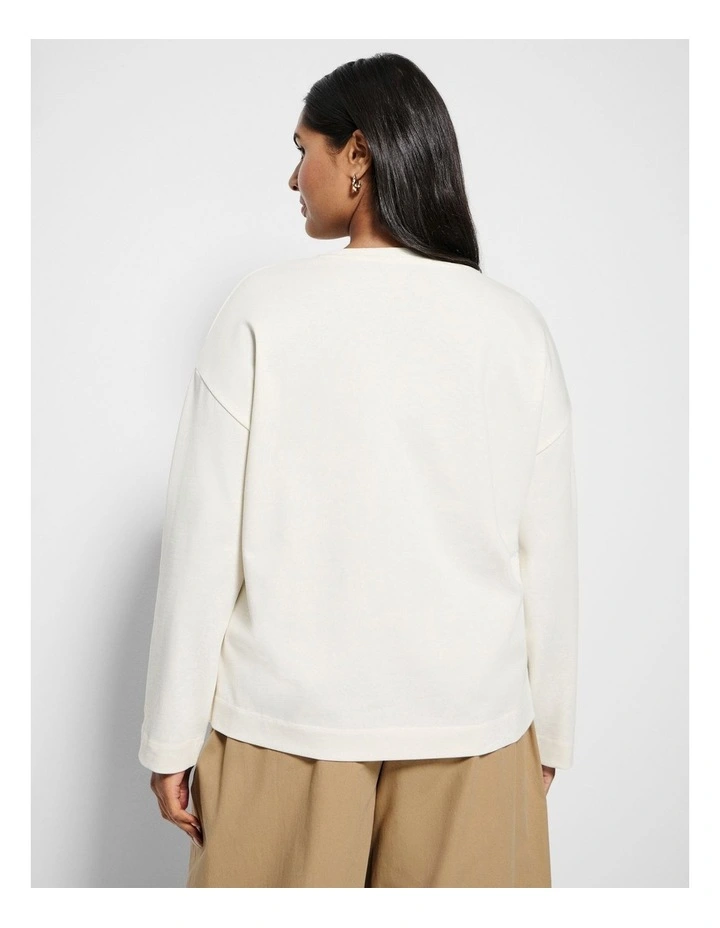 Eloise Top in Winter White image 3