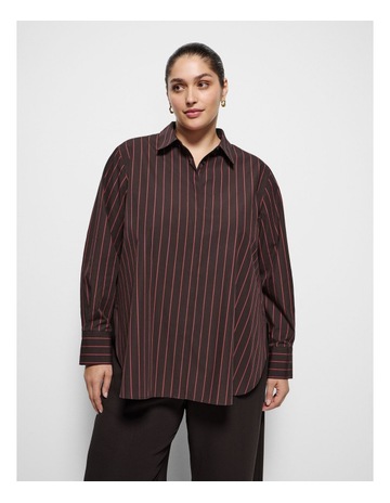 Bitter Chocolate Rouge Stripe colour