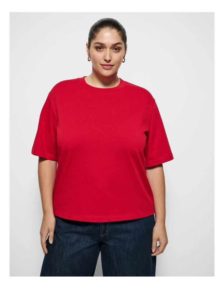 Modern Tee in Rouge image 1