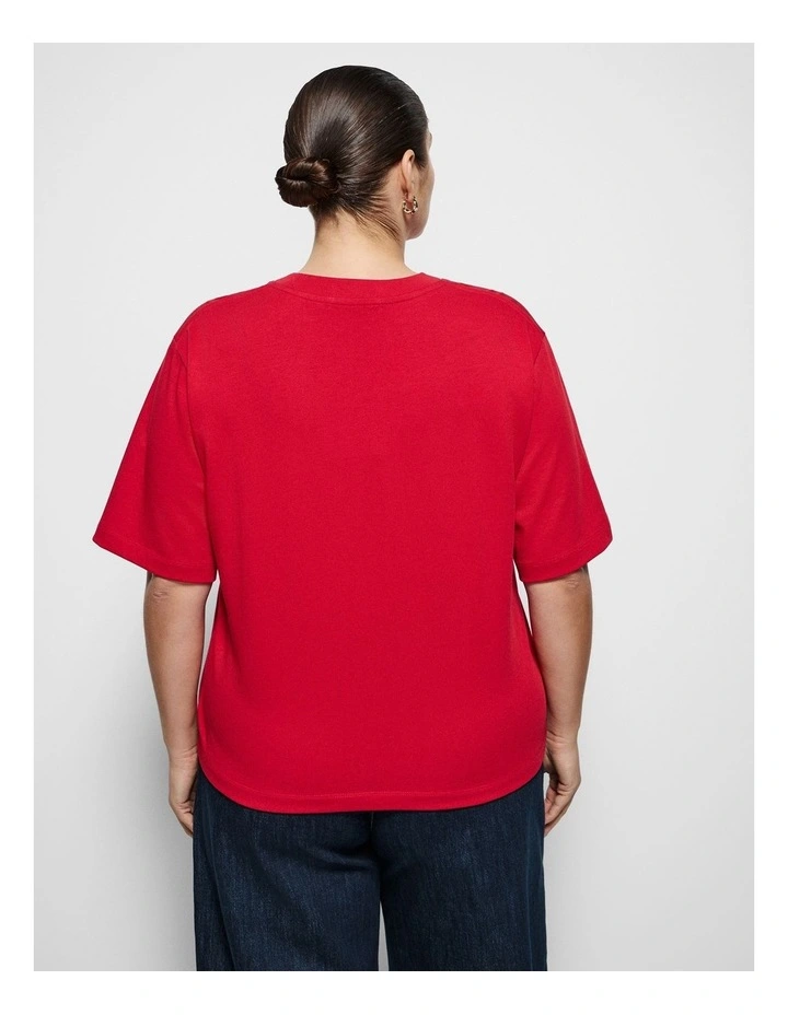 Modern Tee in Rouge image 3