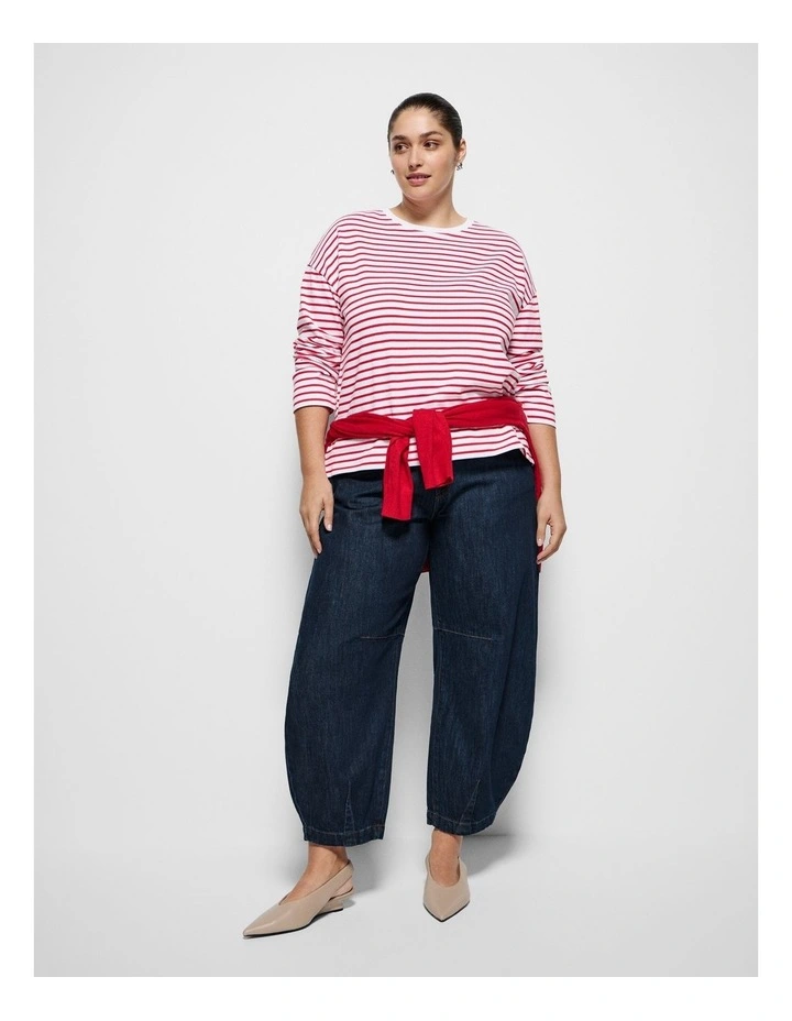 Eloise Top in Rouge Stripe image 4