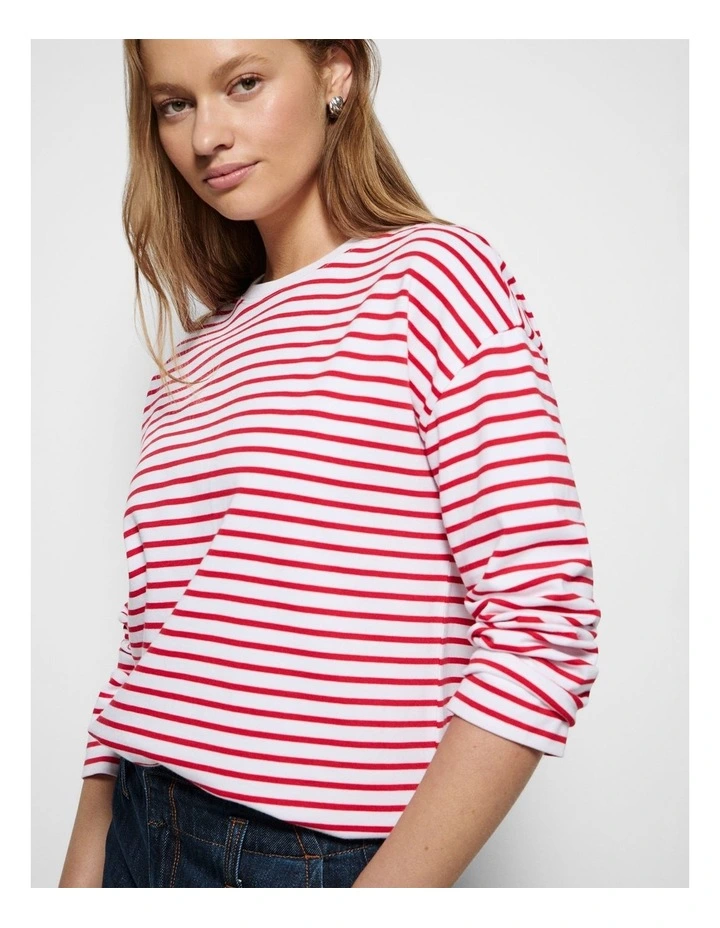 Eloise Top in Rouge Stripe image 6