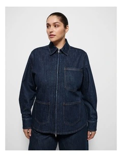 Caroline Denim Jacke in Raw Denim
