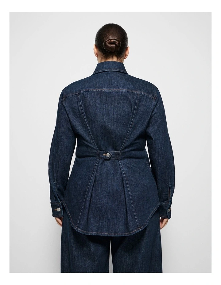 Caroline Denim Jacke in Raw Denim image 3
