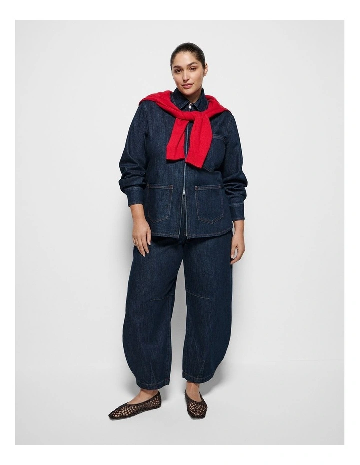 Caroline Denim Jacke in Raw Denim image 4
