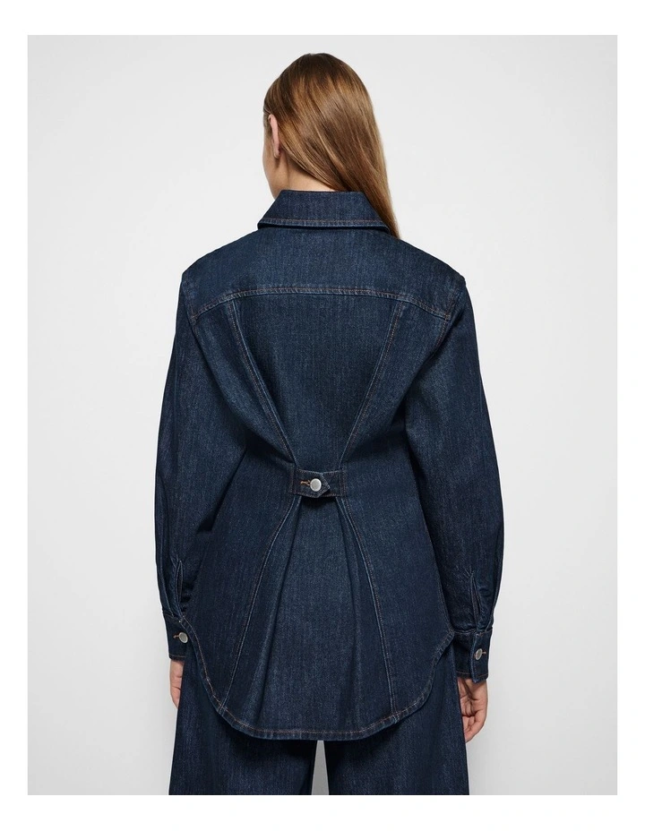 Caroline Denim Jacke in Raw Denim image 7