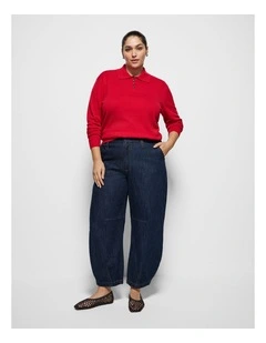 Caroline Jean in Raw Denim