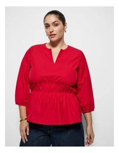 Lillian Shirt in Rouge