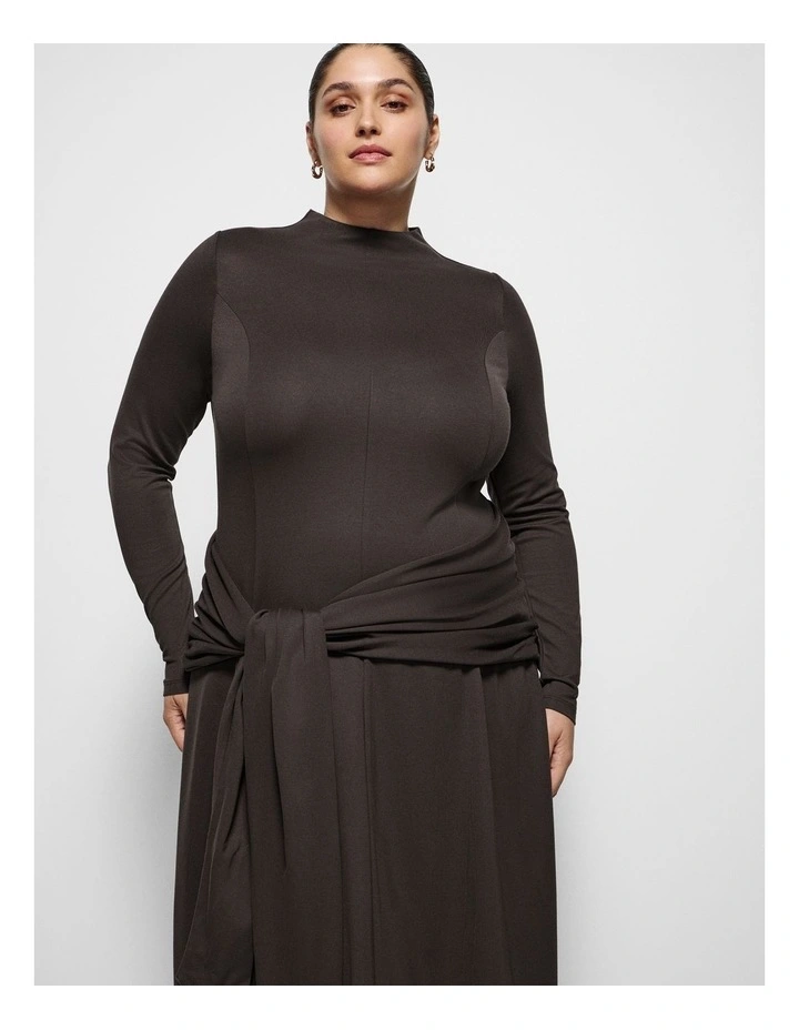 Michala Dress in Bitter Chocolate image 2
