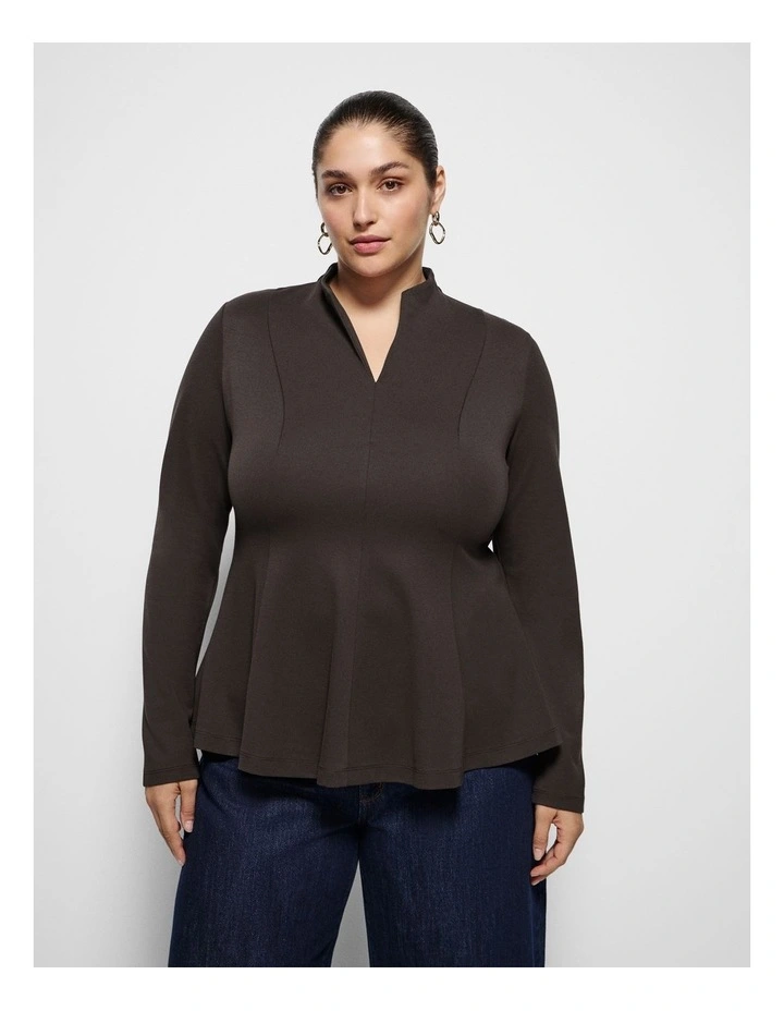 Michala Top in Bitter Chocolate image 1