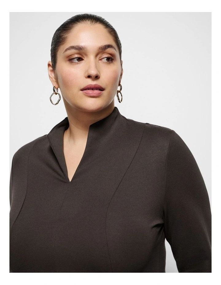 Michala Top in Bitter Chocolate image 2