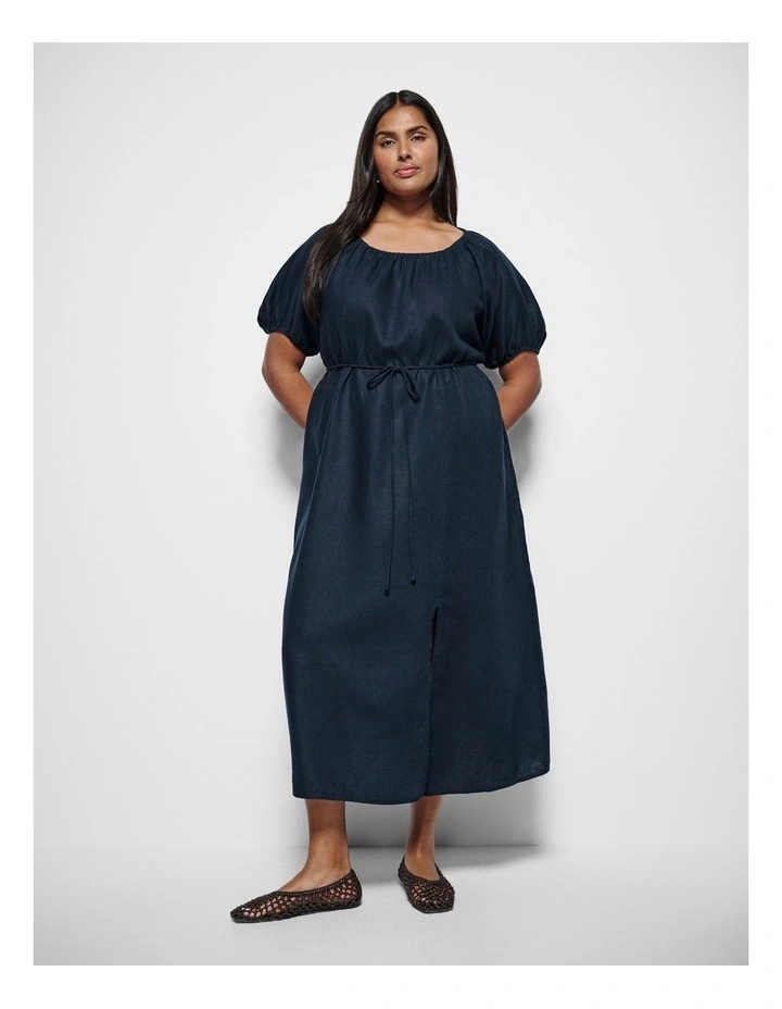 Belinda Dress in Navy image 4