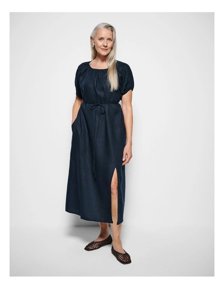 Belinda Dress in Navy image 7