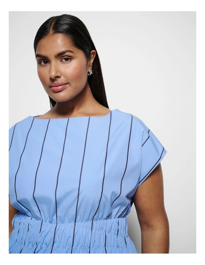 Lorraine Top in Cornflower Multi Stripe image 2