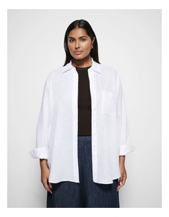 Pocket Linen Shirt in White