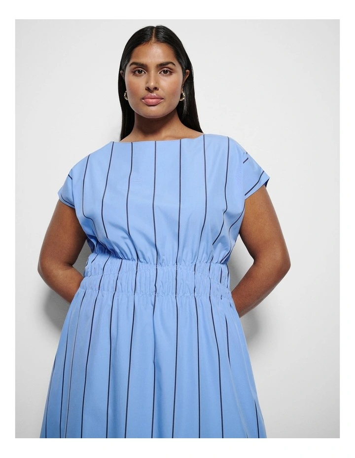 Lorraine Dress in Cornflower Multi Stripe image 2
