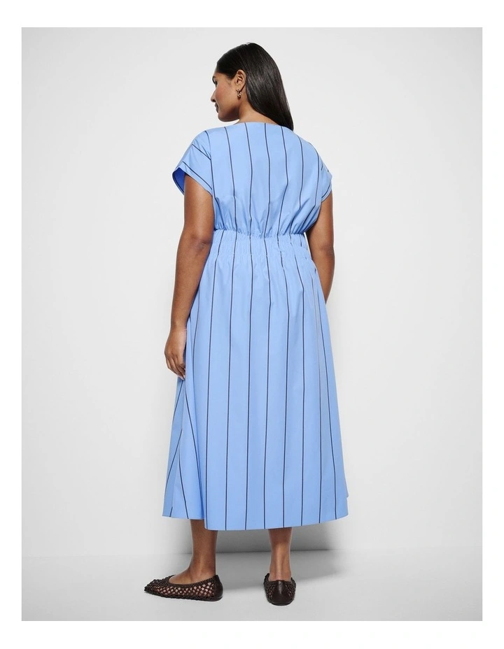 Lorraine Dress in Cornflower Multi Stripe image 3