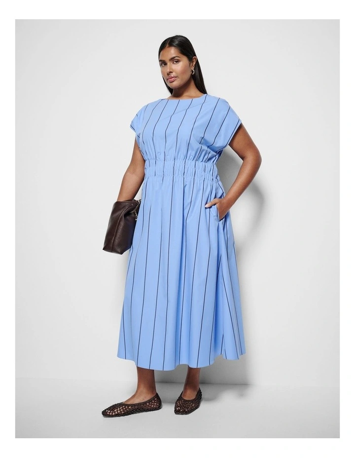 Lorraine Dress in Cornflower Multi Stripe image 4