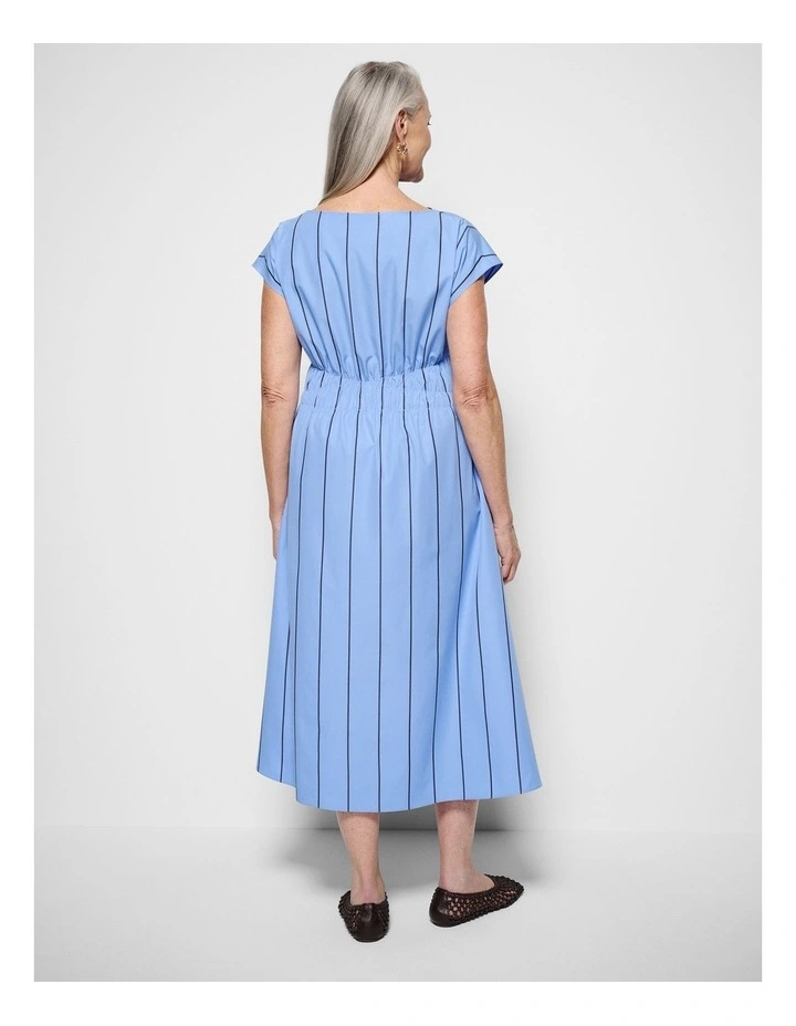 Lorraine Dress in Cornflower Multi Stripe image 7