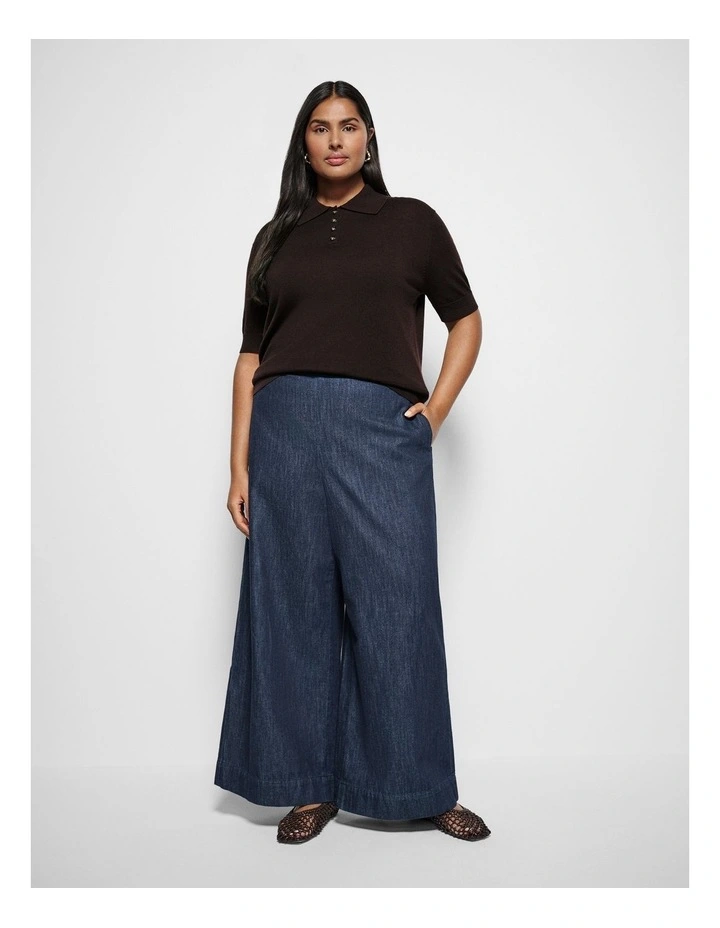 Dakota Knit Polo in Bitter Chocolate image 4
