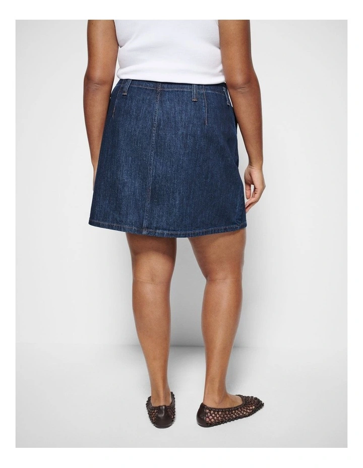 Cindy Skirt in Raw Denim image 4