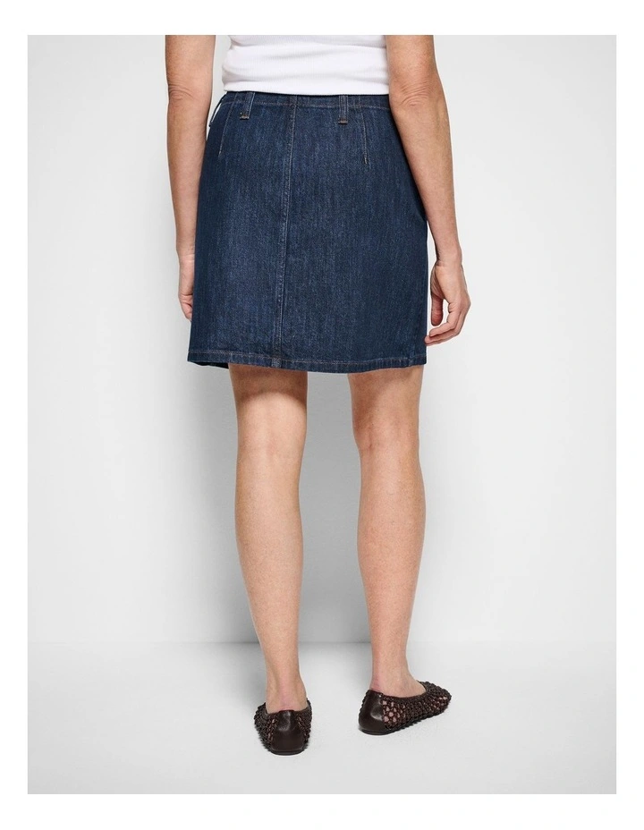 Cindy Skirt in Raw Denim image 7