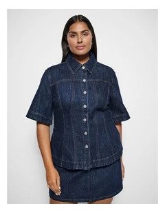 Cindy Shirt in Raw Denim