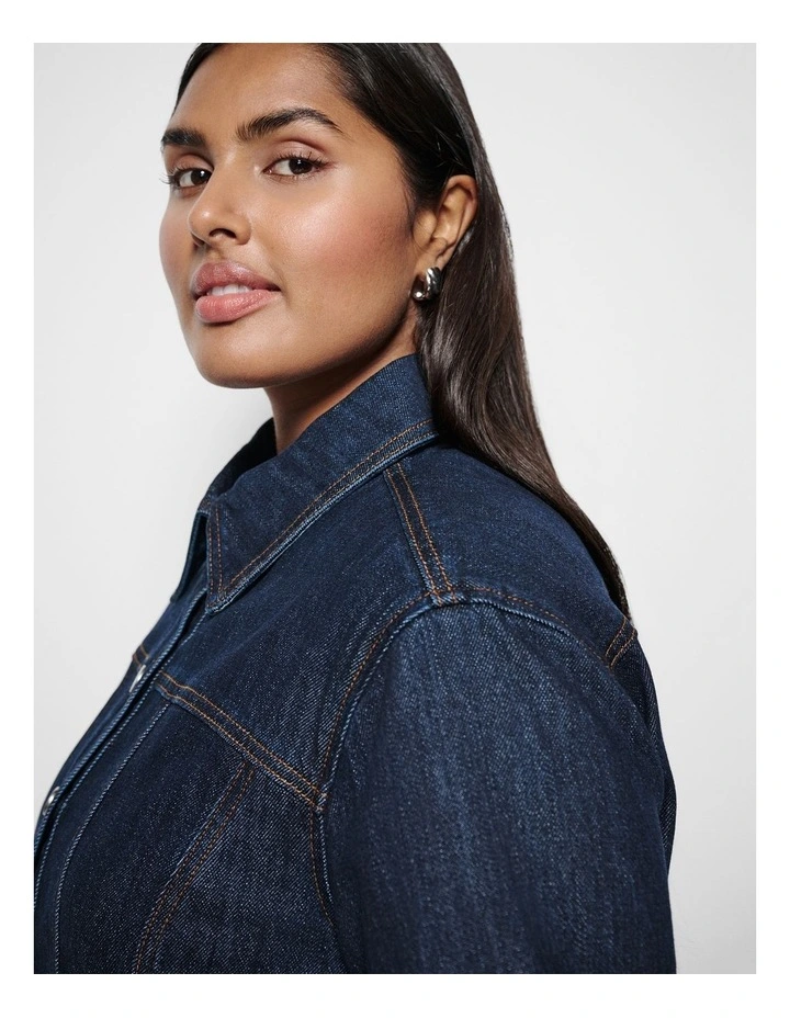 Cindy Shirt in Raw Denim image 2
