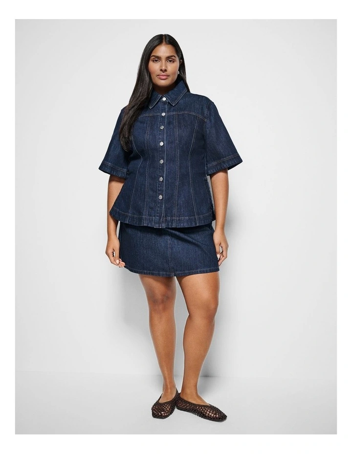 Cindy Shirt in Raw Denim image 4