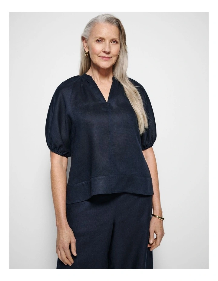 Belinda Blouse in Navy image 6