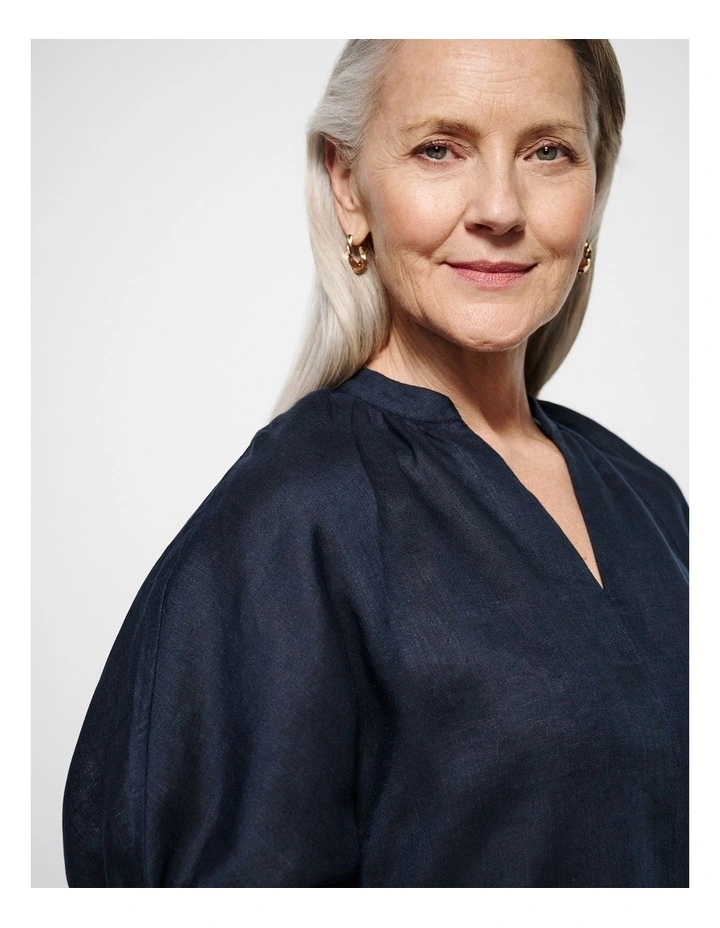 Belinda Blouse in Navy image 7