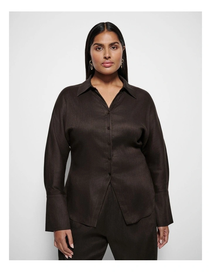 Macie Shirt in Bitter Chocolate image 1