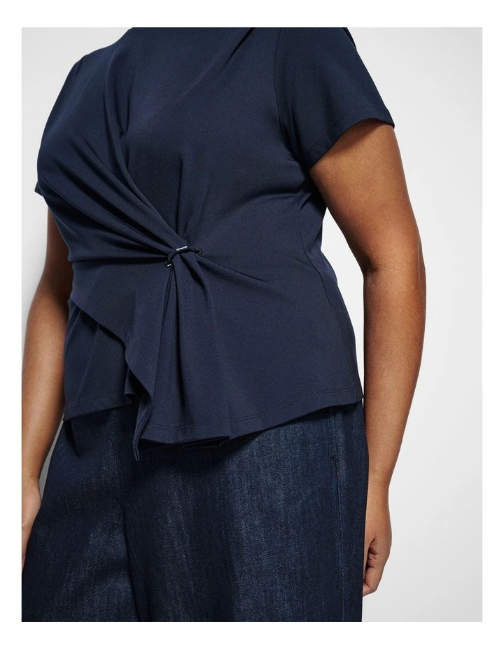 Nova Tee in True Navy image 2