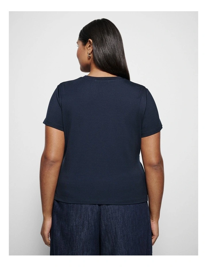 Nova Tee in True Navy image 3