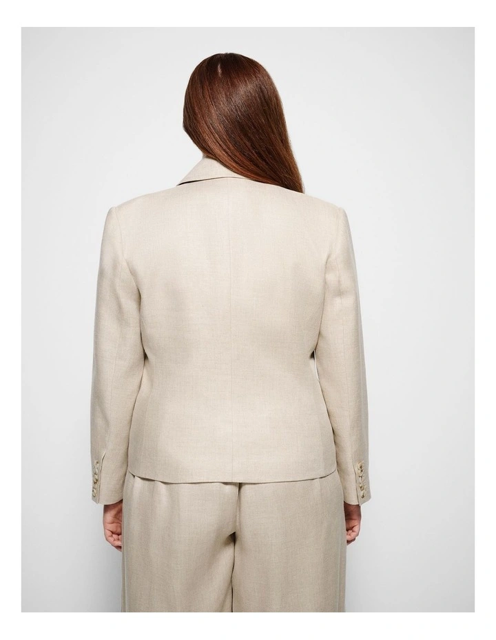 Harriet Blazer in Flax image 3