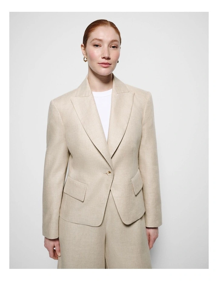 Harriet Blazer in Flax image 5