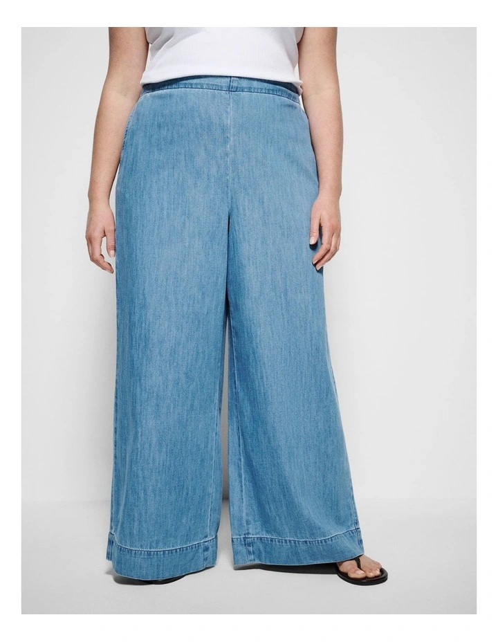 Bella Pant in Light Chambray image 2