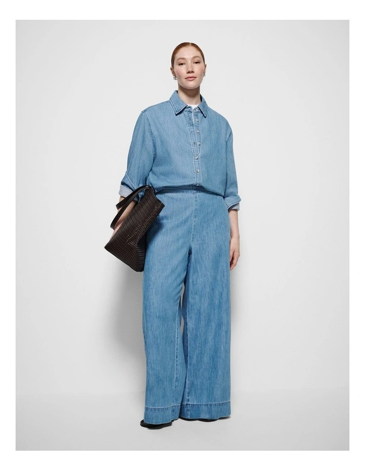 Bella Pant in Light Chambray image 5