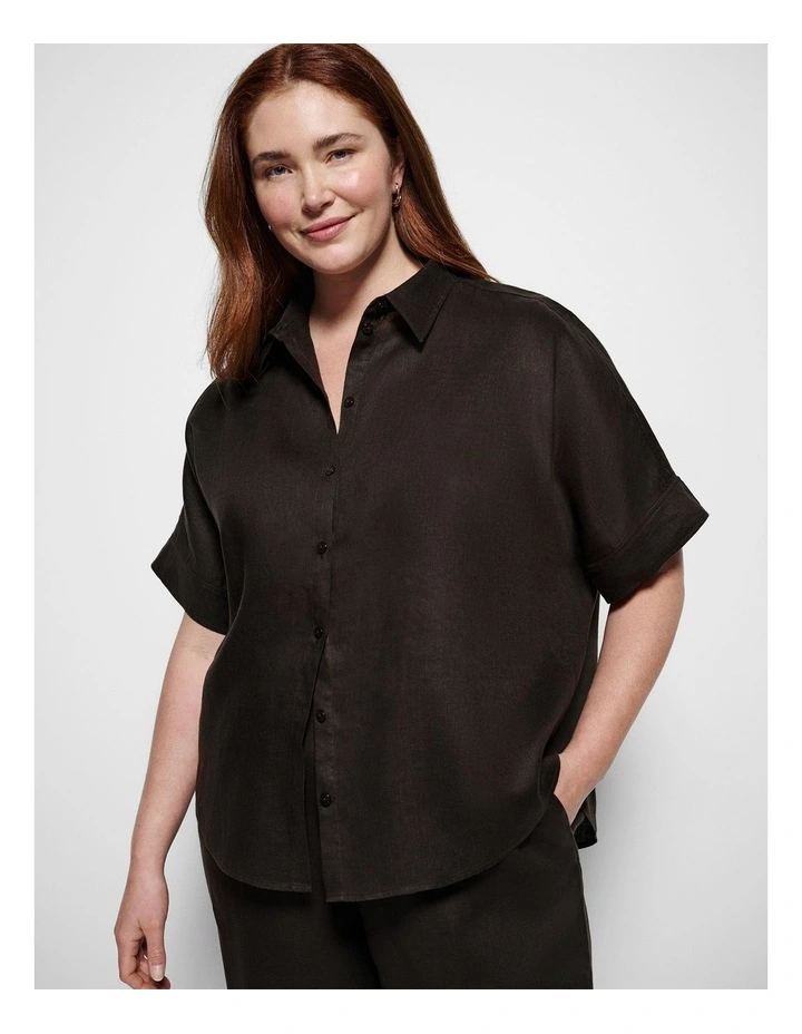 Lola Shirt in Bitter Chocolate image 1